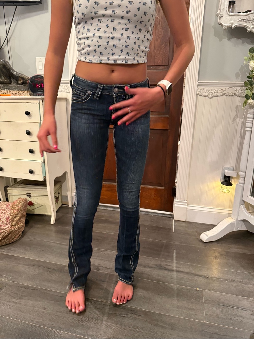 Silver Frances w23/L35 Jeans Dark Blue Bootcut Women's Jeans